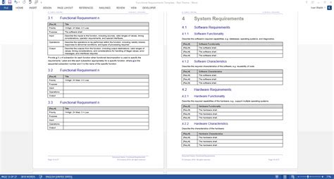Functional Requirements Document Template jiludwig com. . Software functional requirements document template